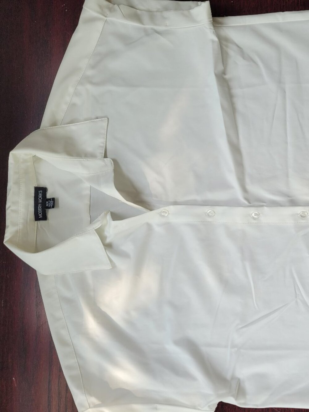 Modern Works Women's White button-up shirt